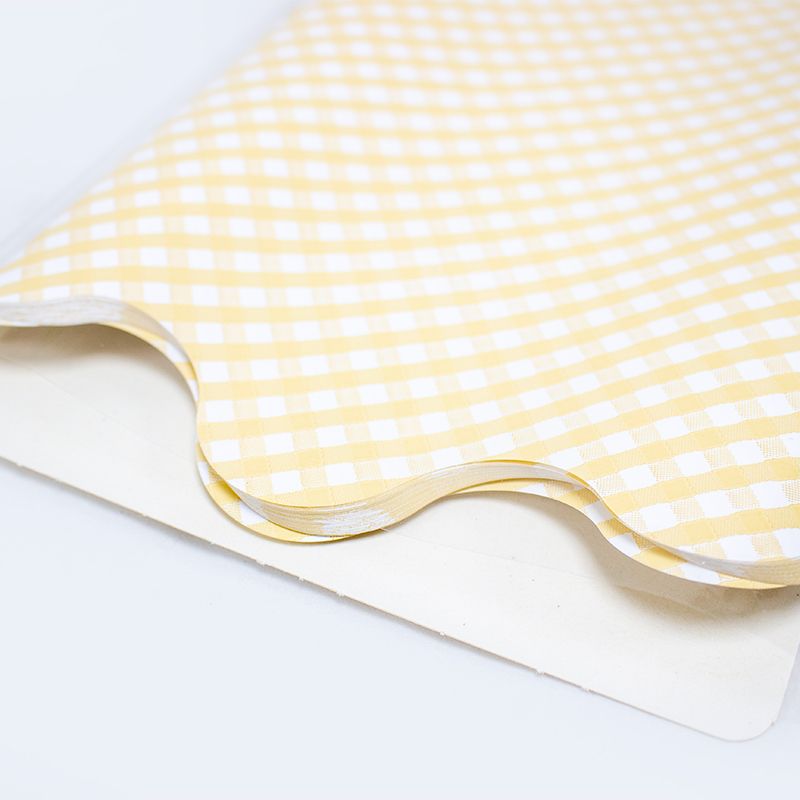 Rondelas 48cm Quadriculada Beje  ( 50 Un.)